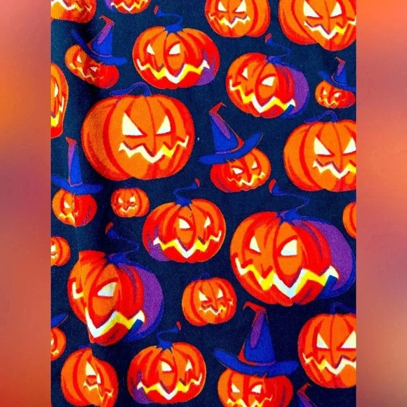 PUMPKIN PANTS-  Small - Orange and Black - Picture 5 of 5